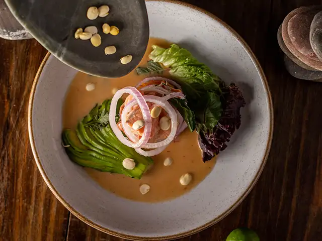 Trout and chocho ceviche